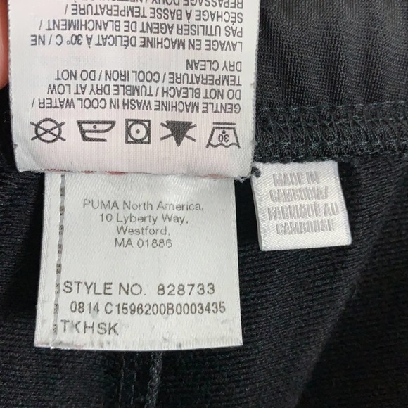 PUMA SPORT LIFESTYLE ATHLETIC SWEATPANTS SIZE L ADJUSTABLE DRAWSTRING TWO POCKET - Picture 10 of 10